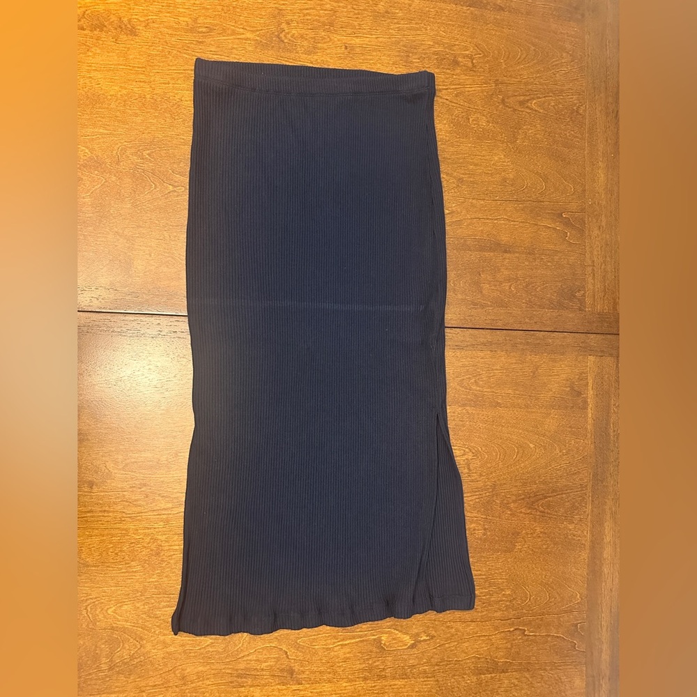 Amour Vert Navy Pencil Skirt